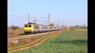 Video de trains à Meursault et Puligny Montrachet en Novembre 2017 [upl. by Ariamat]