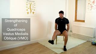 Quadriceps and Vastus Medialis Oblique VMO strengthening exercise 63 [upl. by Anitrak]