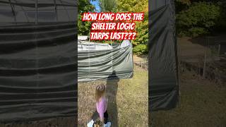 Shelter logic car port 12x20 how did it hold up storage diy garage homestead northernmichigan [upl. by Eluj]