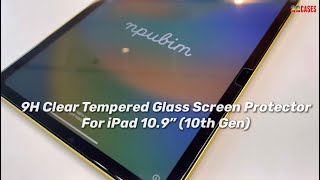 9H Clear Tempered Glass Screen Protector for iPad 109quot 10th Generation [upl. by Eugen]