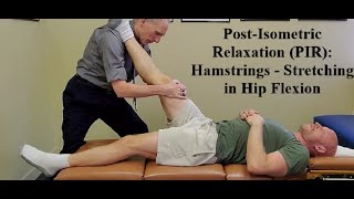 PostIsometric Relaxation PIR Hamstrings  Stretching into Hip Flexion [upl. by Maer393]