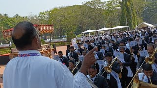 Brass band ensemble of 100 musicians play mesmerizing music on St Francis Xavier [upl. by Cob]