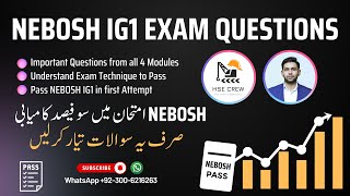 NEBOSH IGC Exam Questions  IG1 Frequently Asked Questions  Pass NEBOSH in First Attempt [upl. by Jeromy]