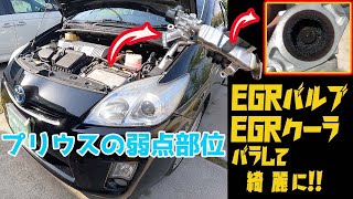 【プリウス不具合多発箇所】EGRバルブに溜まったカーボンもEGRクーラーに溜まった暗黒物質も一発キレイに仕留める！！これであのガタガタ音ともおさらば！！ [upl. by Allrud]