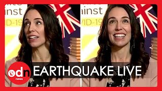 Earthquake Surprises New Zealand PM During Live Interview [upl. by Beryl]