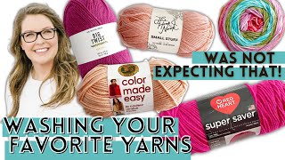 Yarn Review  How your favorite yarns hold up after washing [upl. by Ailimaj]