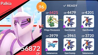 1st time DUO ORIGIN FORM PALKIA raid with 96sec Remaining in Pokemon GO [upl. by Laurentium621]