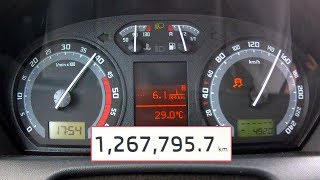 Skoda Fabia 19 TDI with 1 267 000 km  acceleration 0200 kmh [upl. by Brad968]