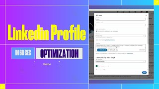 Linkedin Profile Optimization in 60 Seconds [upl. by Ymeon]