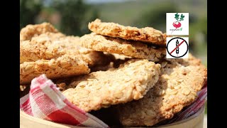 GRAN CEREALI CON FIOCCHI DAVENA E FARINA DI RISO ricetta facile biscotti leggerissimi senza glutine [upl. by Garv]