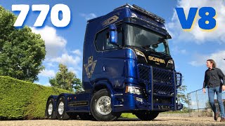 SCANIA 770 V8 Custom Work amp T Cab SCANIA 8x4 [upl. by Sinned]