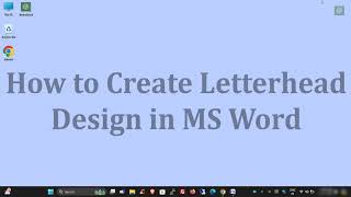 How to Make Letterhead Design in Microsoft Word  Printable Letterpad Design  The Tech Leaf [upl. by Aehtla72]