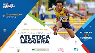 26° Campionato nazionale di atletica CSI  Sabato mattina 23 [upl. by Htennaj]