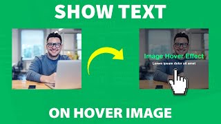 Show Text Overlay On Hover Image With HTML And CSS [upl. by Yks834]