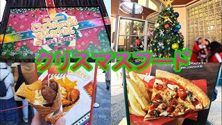 【USJ】ユニバのクリスマスフードが、販売開始しました 2024119土 [upl. by Ellednahc]