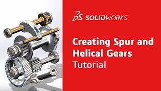 Creating Spur and Helical Gears  Tutorial  SOLIDWORKS [upl. by Hogan70]