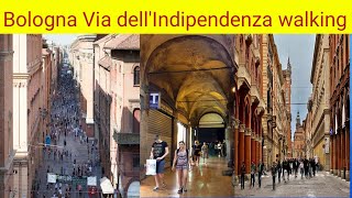 Via dellIndipendenza Bologna Italy [upl. by Leinnad]