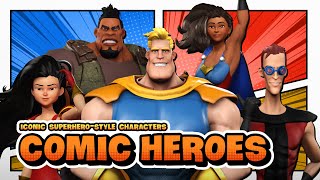 Stylized 3D Characters for Comic Heroes  Character Creator [upl. by Nelsen]