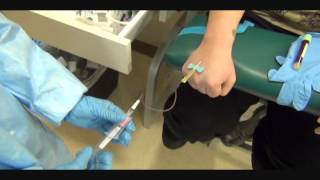 Butterfly Hand Phlebotomy Outside Vein Activationwmv [upl. by Iah]