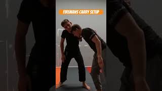 Firemans carry setup mma grappling bjj wrestling [upl. by Rashida]