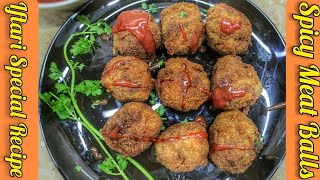 Spicy Beef Balls Iftar Special  Spicy Mince Balls Recipe  Mazedar Meat Balls Kaise Banaye [upl. by Marcello]