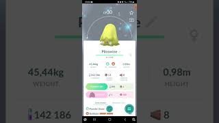 Shiny Piloswine Pokémon GO shorts [upl. by Virgy]