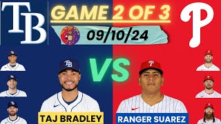 Philadelphia Phillies vs Tampa Bay Rays LIVE PLAYBYPLAY  NL EAST WATCH PARTY 91024 [upl. by Irami20]