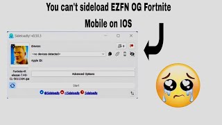 Sideloadly no longer works to sideload OG Fortnite on IOS [upl. by Alahs]