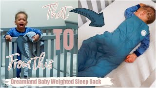 DREAMLAND BABY WEIGHTED SLEEP SACK REVIEWAS SEEN ON SHARK TANKIS IT WORTH IT [upl. by Susi]