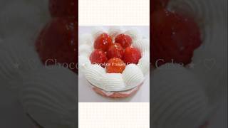 ˚⊹♡ Chocolate Fraisier Cake ˚⊹♡ kawaii fraisier cutecake chocolate strawberry [upl. by Annonyw]