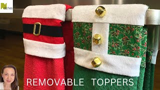 DIY Removable Christmas Hanging Tea Hand Towel Topper [upl. by Maximo]