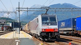 Komplette Führerstandsmitfahrt Baureihe 186 auf Tauernbahn von Salzburg Hbf bis Tarvisio Boscoverde [upl. by Oijile236]