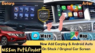 Install Apple CarPlay for Nissan Pathfinder R52 Youtube Google Map [upl. by Anemij]