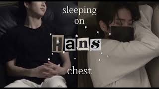 Stray Kids ASMR Sleeping On Hans Chest🐿️heartbeat voice [upl. by Harry]