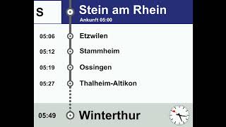 THB Weiterfahrtsansage SS29 Stein a RWinterthur  Isabelle [upl. by Ennyletak]