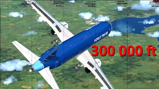 Glitches and Tricks in Flight Simulator X  FlyStrafing to Space [upl. by Malcom822]