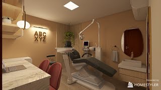 CONSULTORIO DENTAL PEQUEÑO  PROPUESTA de DISEÑO de INTERIORES  asesoríavirtual interiordesign [upl. by Eshelman]