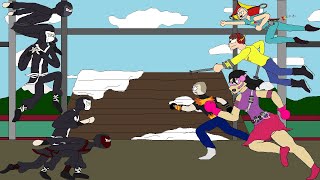 Walter white VS Roof top Ninjas  South park The Fractured But Whole  Ep15 [upl. by Rhine]