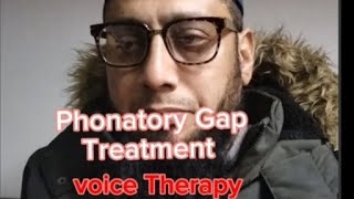 Treatment of phonatory Gap vocal cord paralysis stammering in Pakistan [upl. by Einaffit]