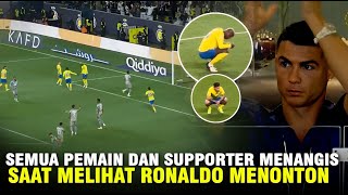 Salam perpisahan Sedihnya para pemain Al Nassr amp Supporter saat bermain Tanpa Goat vs Al Hazm [upl. by Ived]