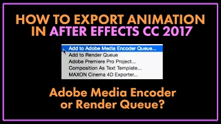 How to Export Animation Adobe Media Encoder or Render Queue [upl. by Tran]