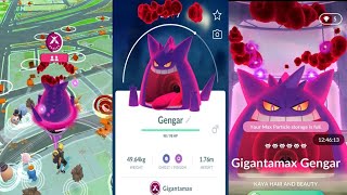 First Ever Gigantamax Gengar Raid in Pokémon GO gigantamax Pokémon Pokémongo [upl. by Uela]