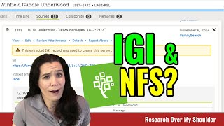 What are IGI and Legacy Sources on FamilySearch [upl. by Nuli]