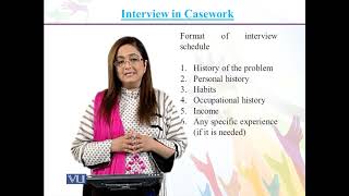 Interviewing in Case Work  Introduction to Social Work  SOC301Topic036 [upl. by Kcirddahc]