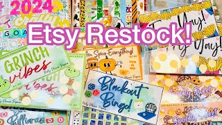 CraftyGoals2024  6x6 Paper Pad Smash ETSY Restock More Savings Challenges [upl. by Kore286]