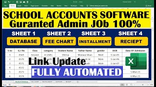 school fee collection software in excel  school fees management system project in excel [upl. by Court]