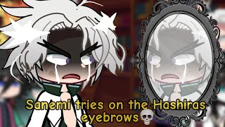 Hashiras react to Sanemi rates the Hashiras eyebrows  GCRV  Demon Slayer [upl. by Shaw]