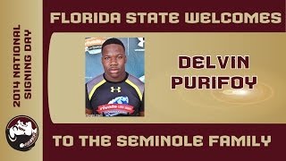 2014 National Signing Day Delvin Purifoy Highlights [upl. by Lichter]