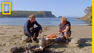 Crayfish Hunting in Tasmania  Gordon Ramsay Uncharted [upl. by Odlavu]