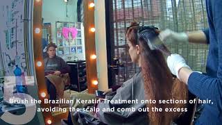 COCOCHOCO Brazilian Keratin Hair Treatment  How To Apply [upl. by Nibram441]